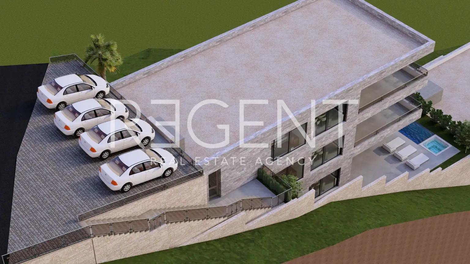 Brela - Građevinsko zemljište sa projektom