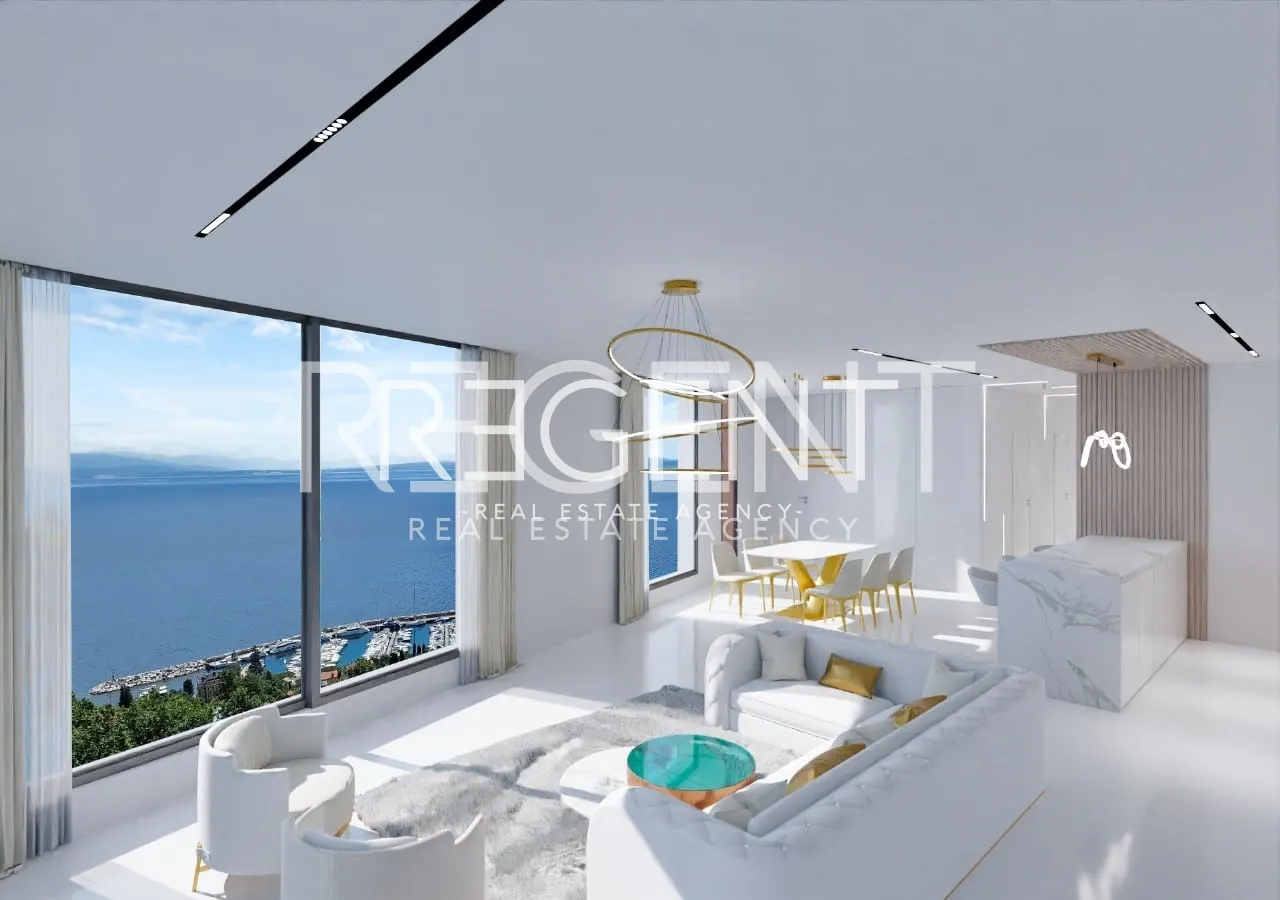 Opatija, Ičići – Luxusní třípokojový byt s jacuzzi 144m2