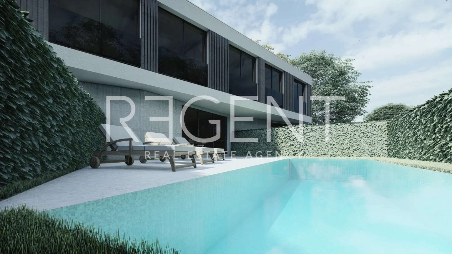 Pag, Mandre - Modern two-story apartment with pool, new building