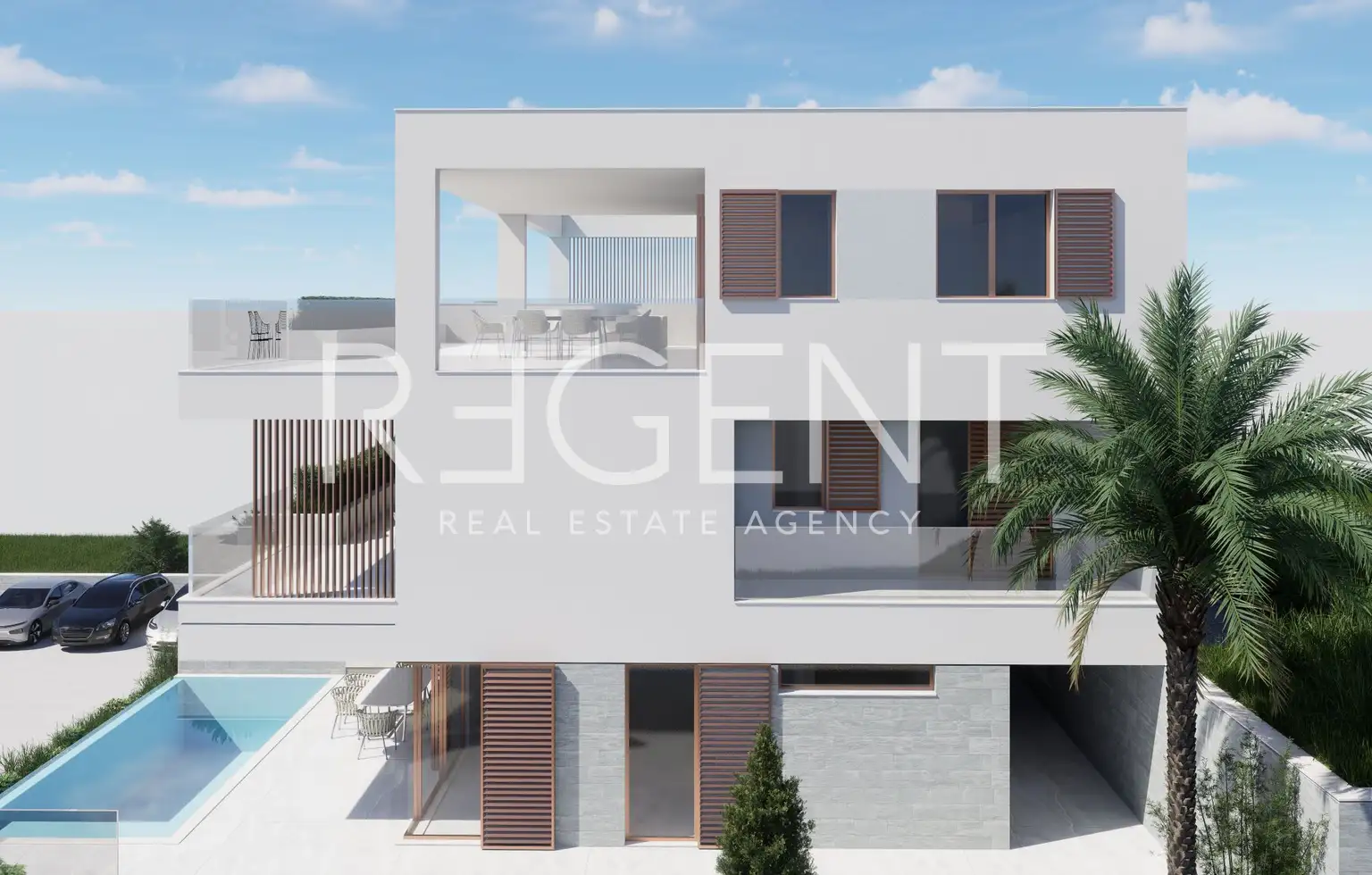 Trogir, Sevid - Luksuzan penthouse s bazenom