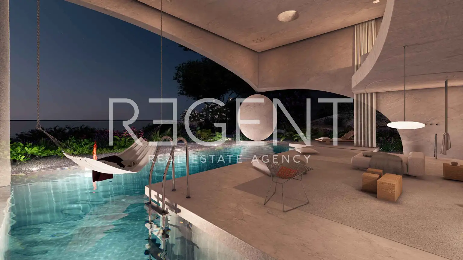 Brač, Postira - Građevinsko zemljište sa projektom vile