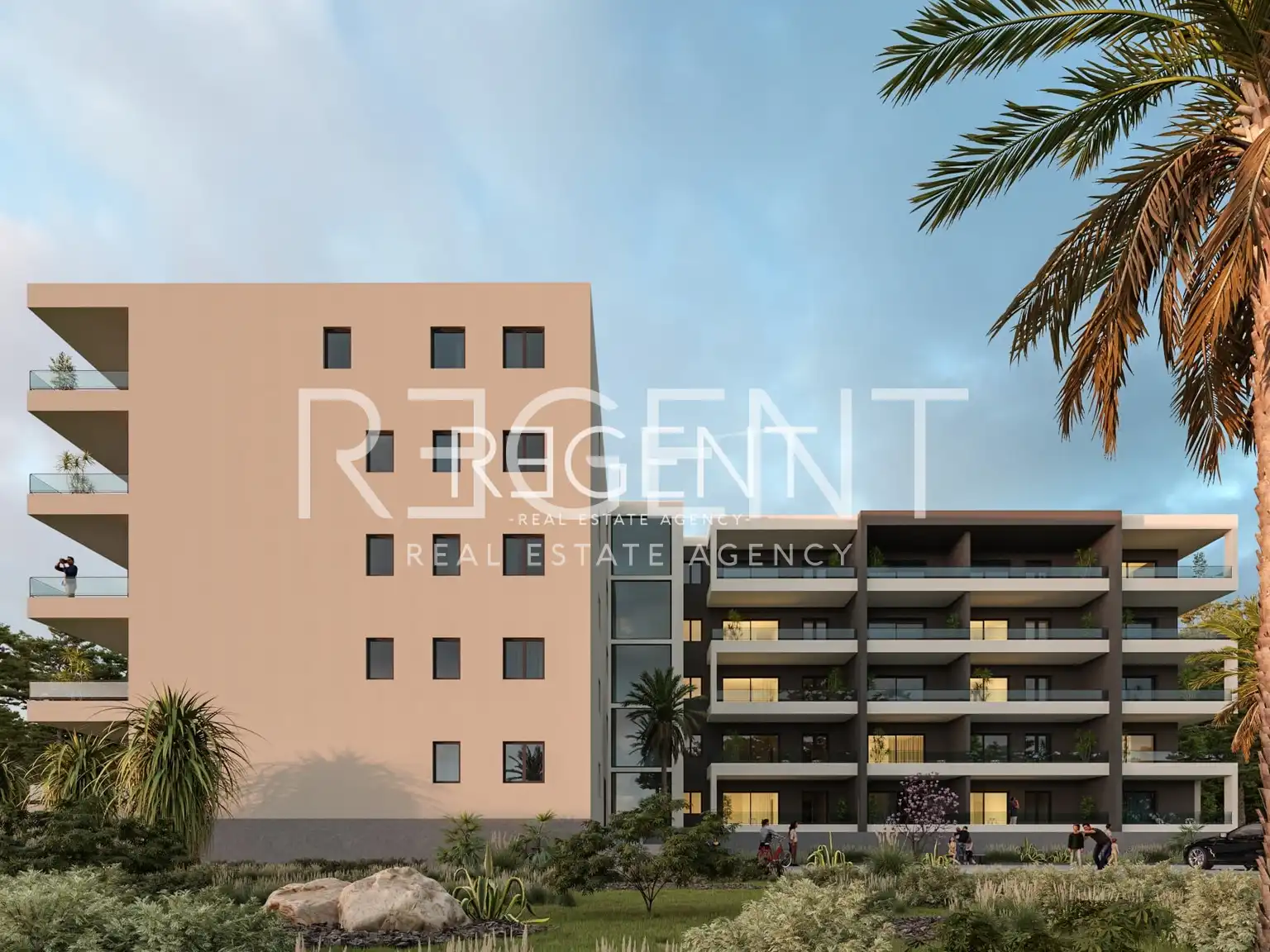 Makarska - Appartamento con due camere da letto in un nuovo edificio di 63 m2