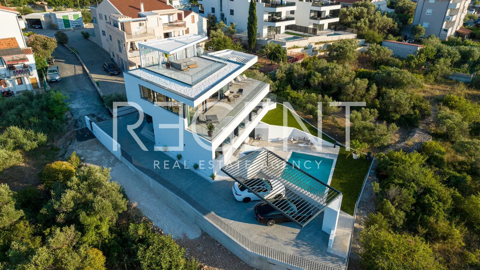 Murter - Villa de luxe avec vue panoramique sur la mer
