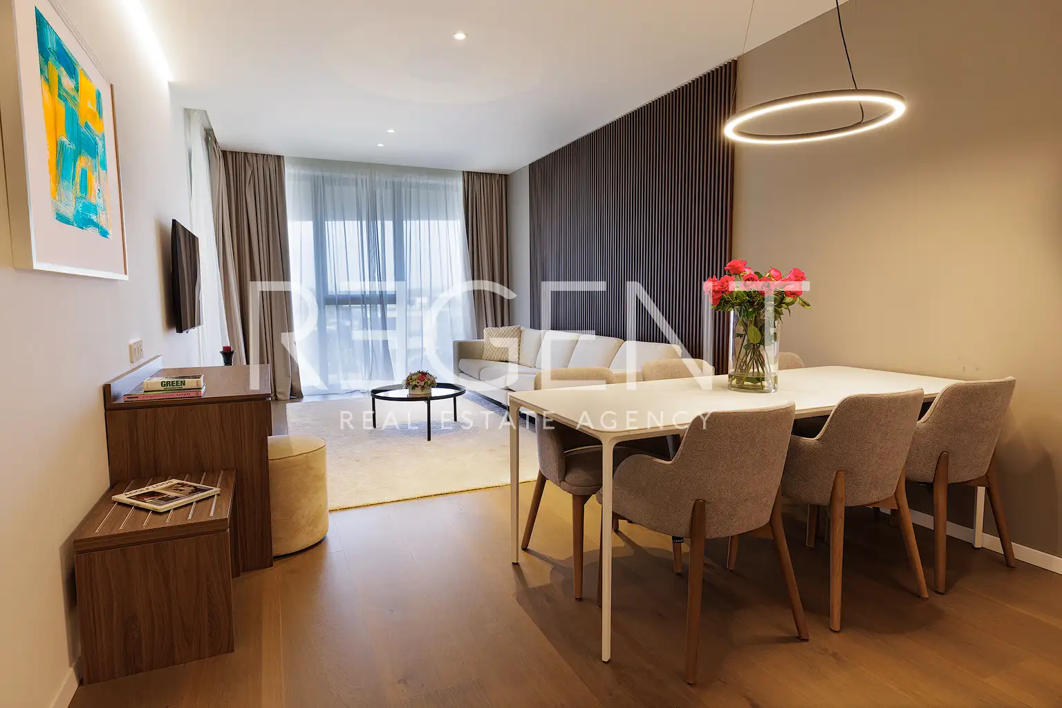 Istra, Petram Resort – trosoban apartman 95 m², balkon, pogled na park