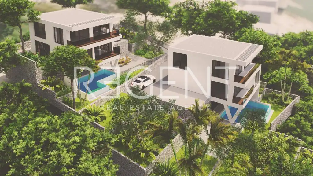 Omiš, Lokva Rogoznica - Moderna villa in costruzione con vista mare 277 m2