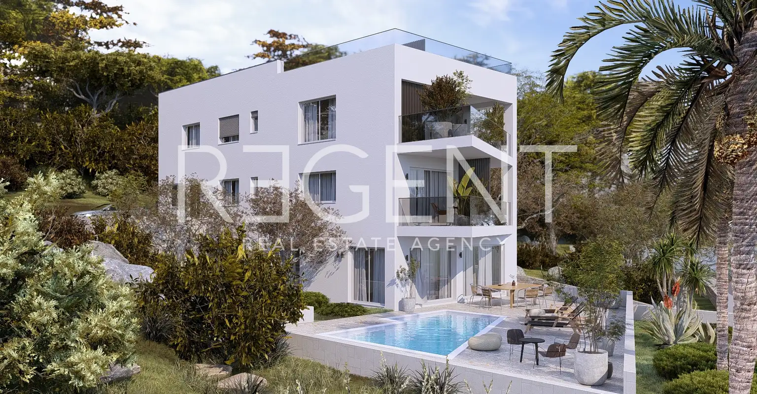 Trogir, Čiovo - Appartement de deux chambres en première ligne de mer