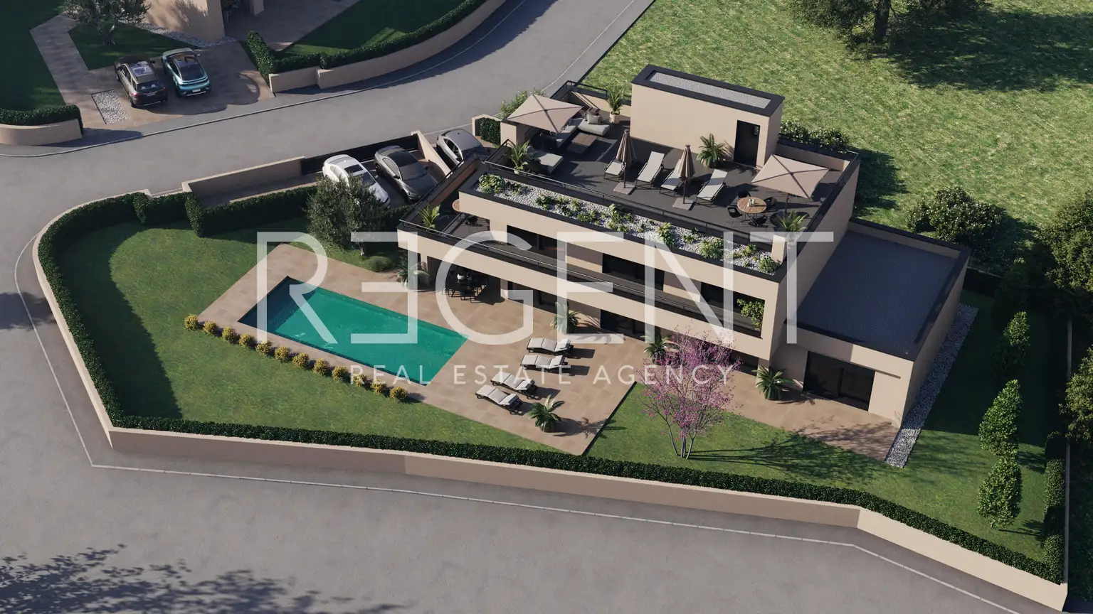 Poreč – villa moderne avec vue sur la mer