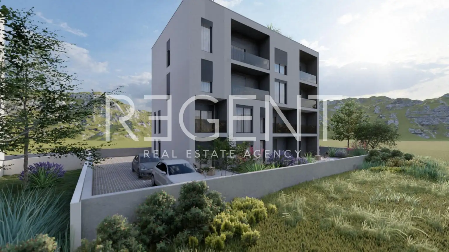 Podstrana - One-bedroom apartment with a garden