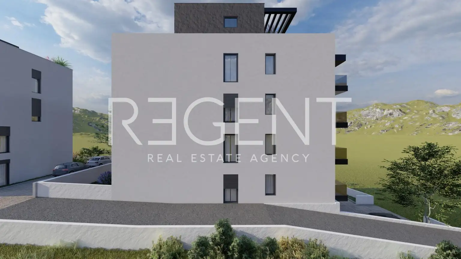 Podstrana - One-bedroom apartment with a garden