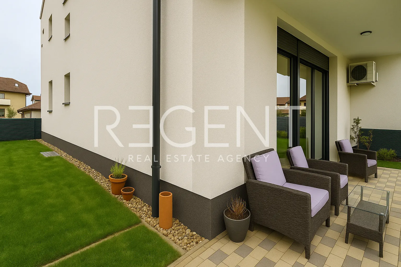 Záhreb, Dugave - moderný trojizbový byt 51 m2 s parkovacím miestom, záhradou a skladom