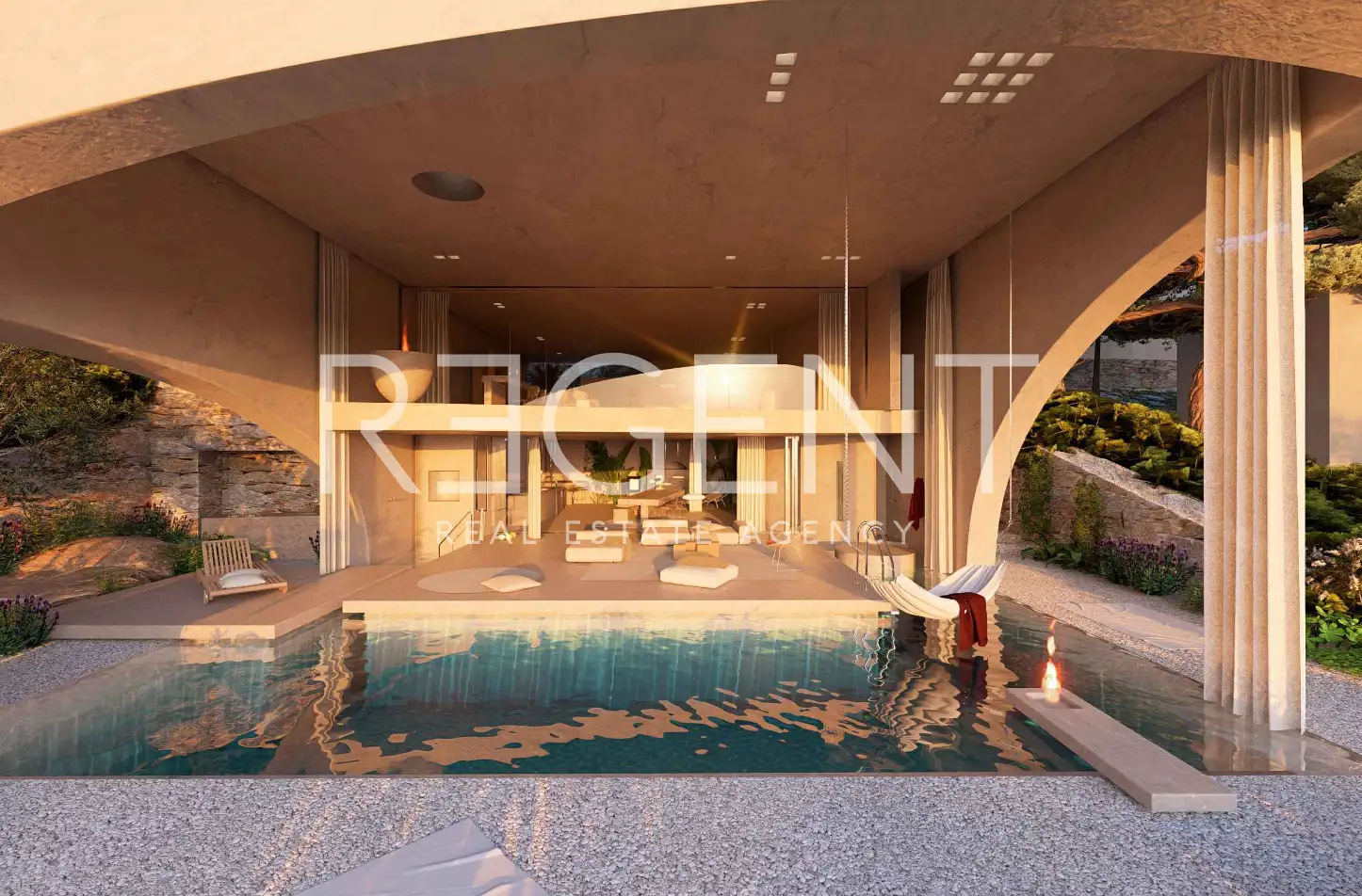 Brač, Postira - Građevinsko zemljište sa projektom vile