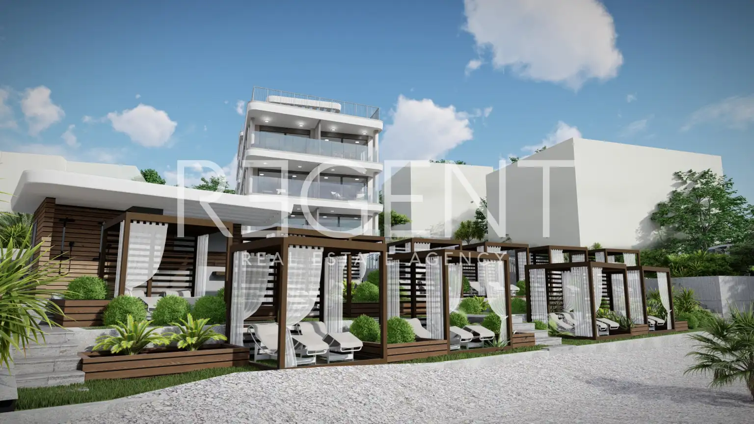 Trogir, Čiovo - Moderan jednosoban stan prvi red do mora