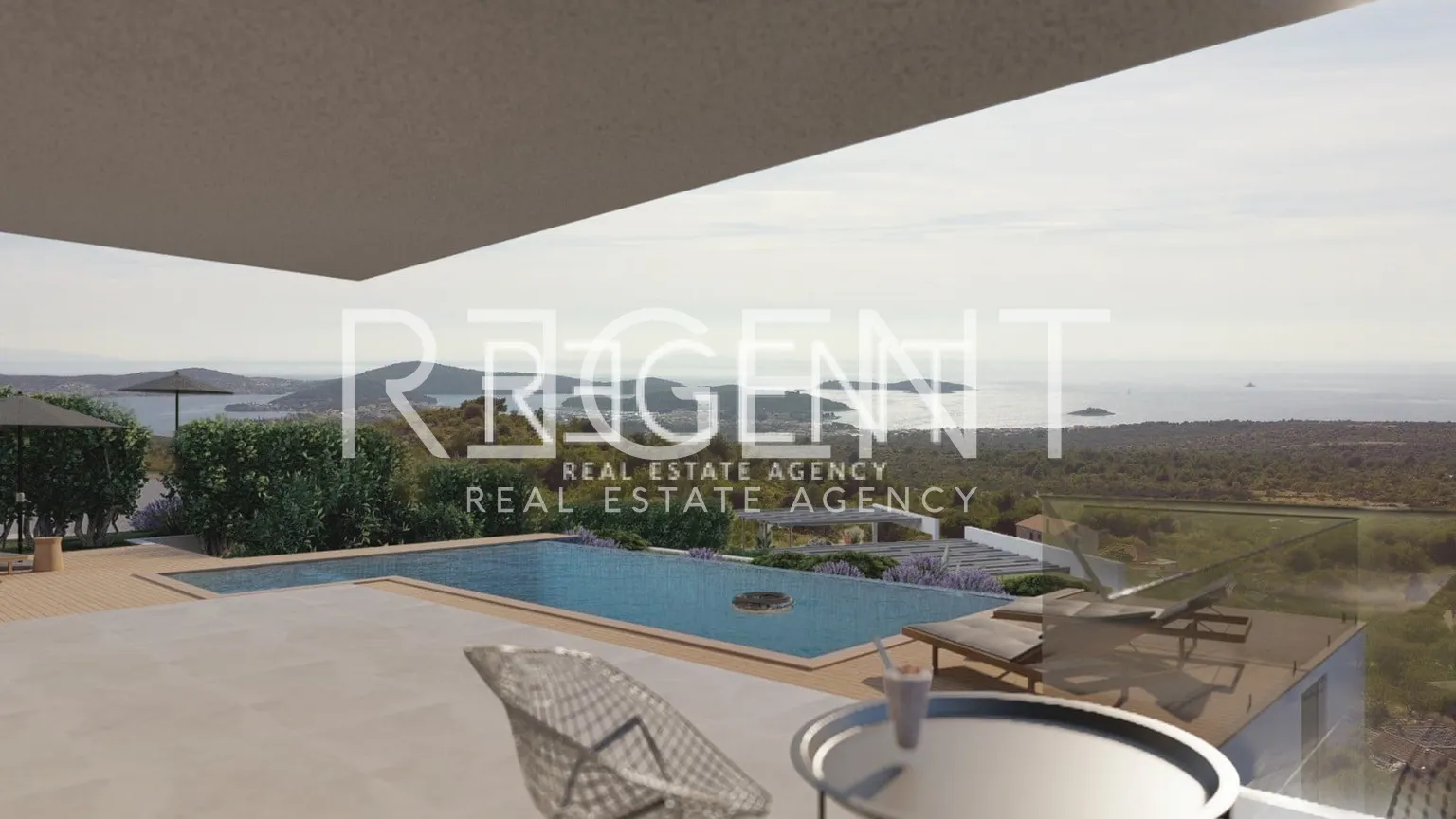 Šibenik, Rogoznica- Zemljište s projektom za izgradnju dvije luksuzne vile 1741m2