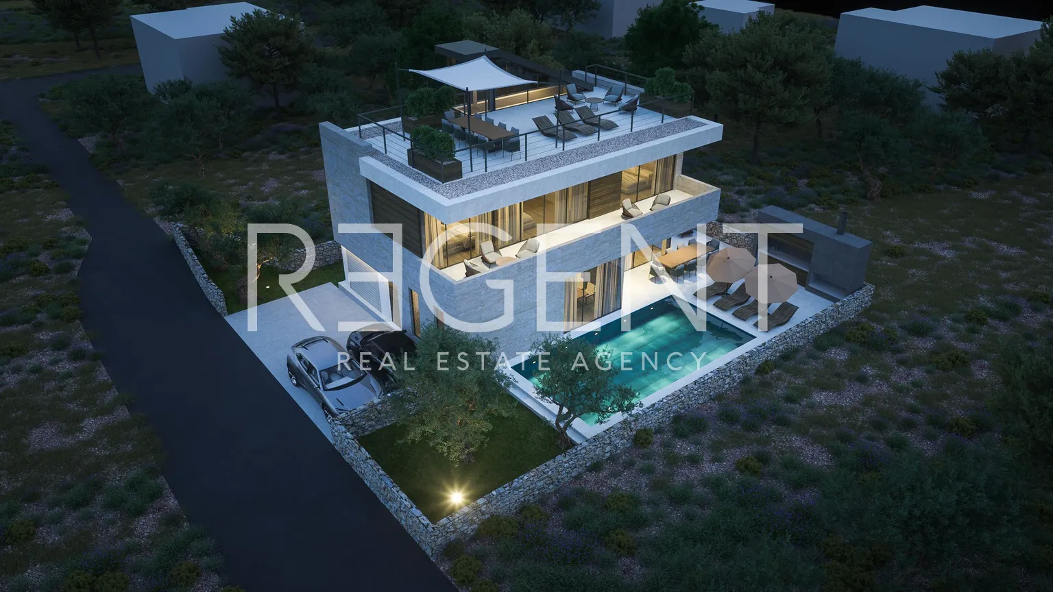 Sukošan – Luksuzna moderna vila s bazenom 411 m2