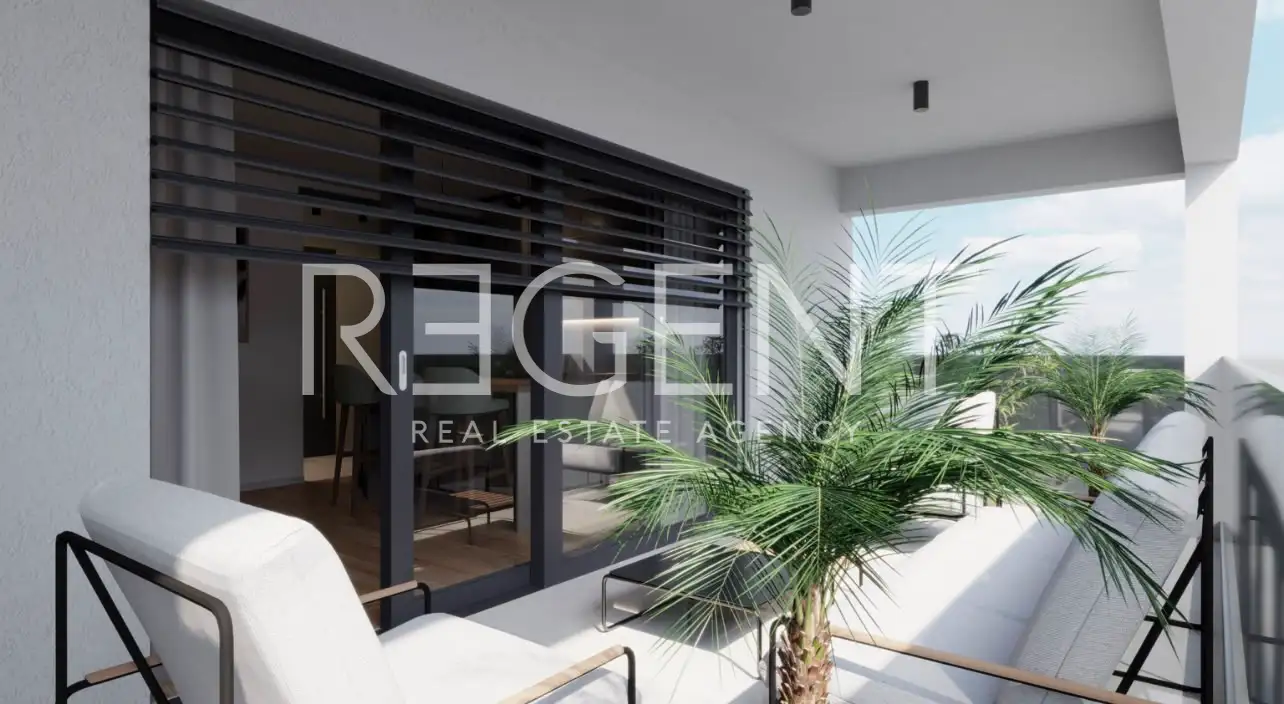 Brač, Postira – penthouse S3 avec terrasse sur le toit, garage et vue