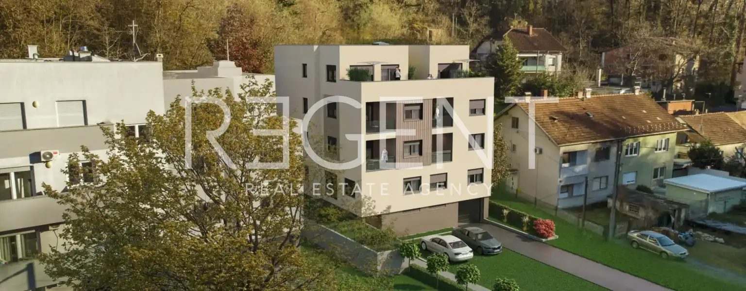 Zagreb, Črnomerec – Trosoban stan s vrtom u novogradnji, 60m2