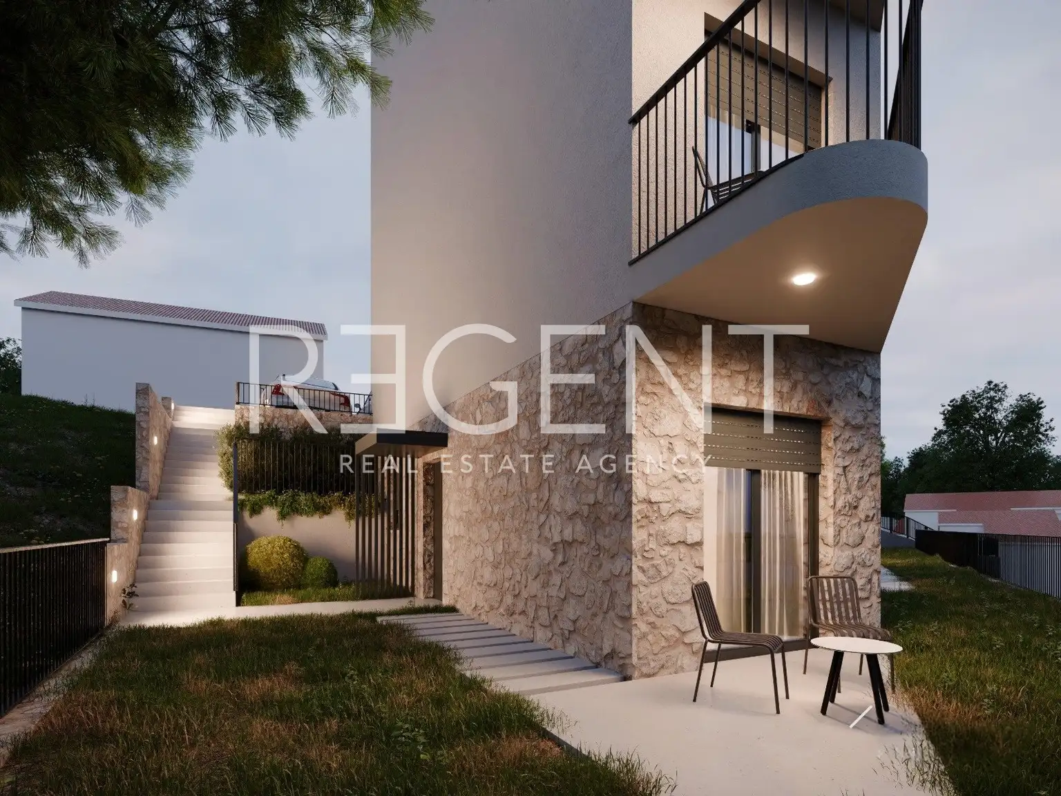 Podstrana - two-bedroom apartment on the ground floor with a large garden