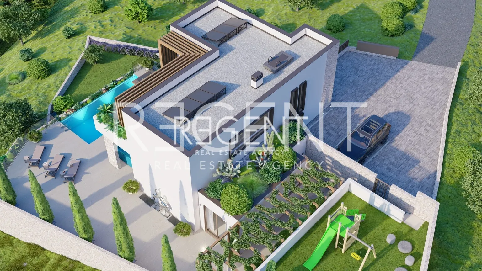 Split, Klis - Zemljište s projektom luksuzne vile 751 m2