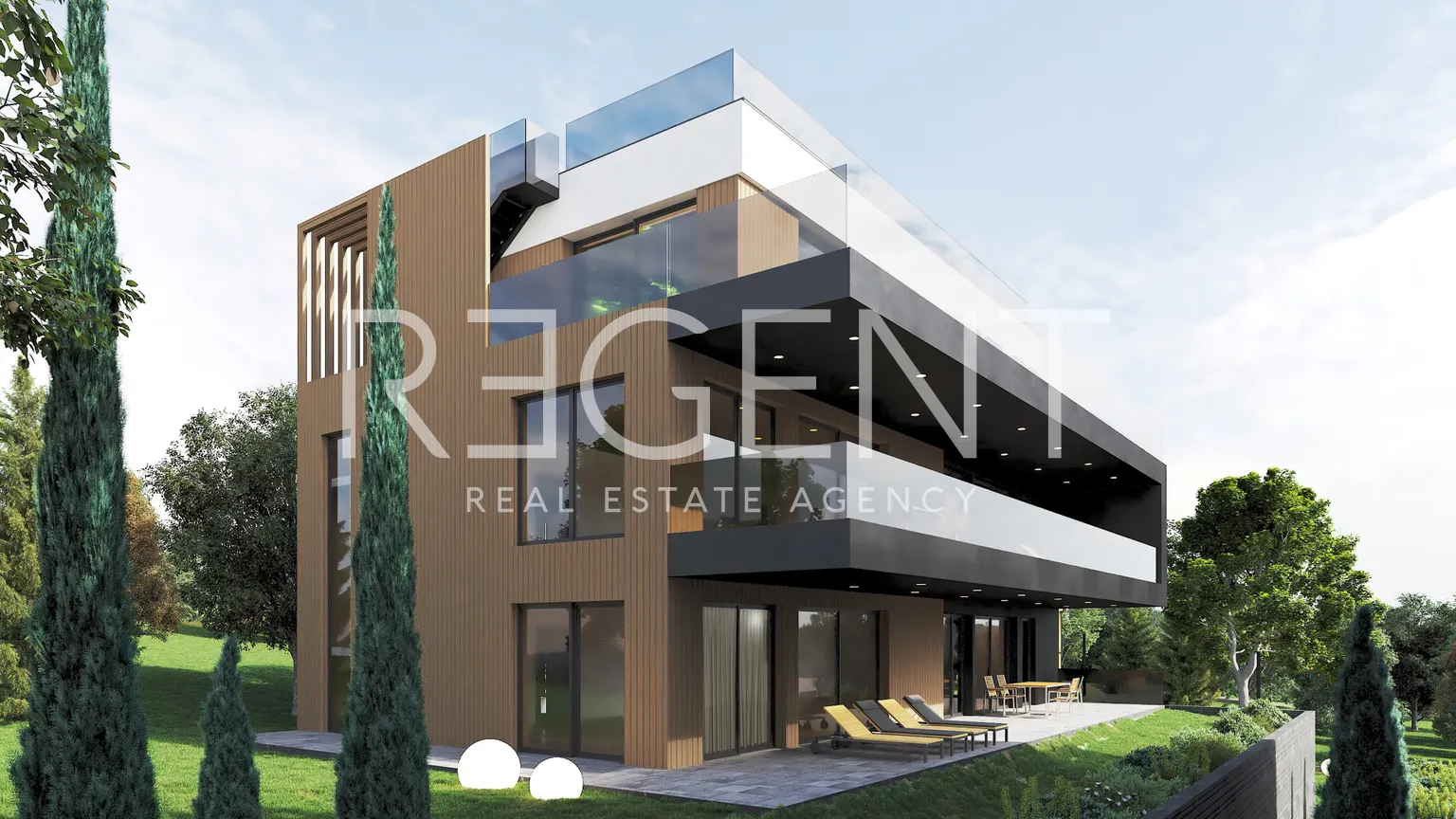 Záhřeb, Gračani - Luxusní byt v nové rezidenční budově 130 m2, pronájem