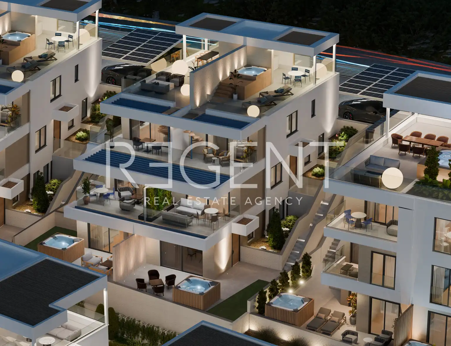 Trogir, Čiovo – Apartament w luksusowym kompleksie apartamentowym blisko morza 52,04 m2
