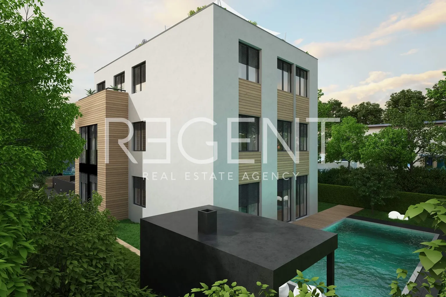 Záhreb, Srebrnjak - Exkluzívny penthouse so strešnou terasou 110 m2 novostavba