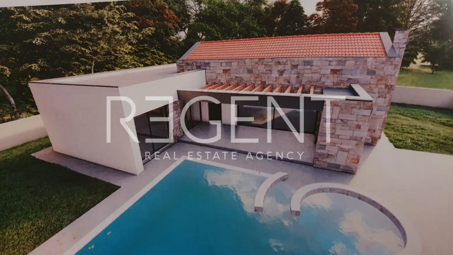 Zadar, Sukošan - moderner Bungalow mit Pool in ruhiger Lage