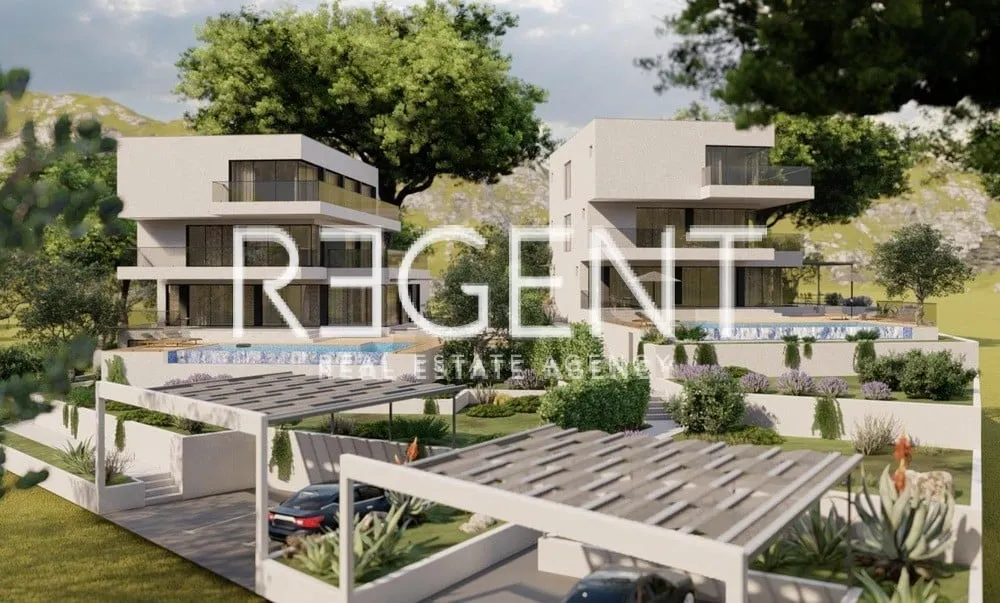 Šibenik, Rogoznica- Zemljište s projektom za izgradnju dvije luksuzne vile 1741m2