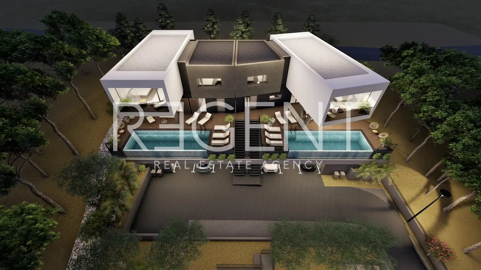 Trogir, Seget Donji - Exclusive villa with pool and sea view 262 m2
