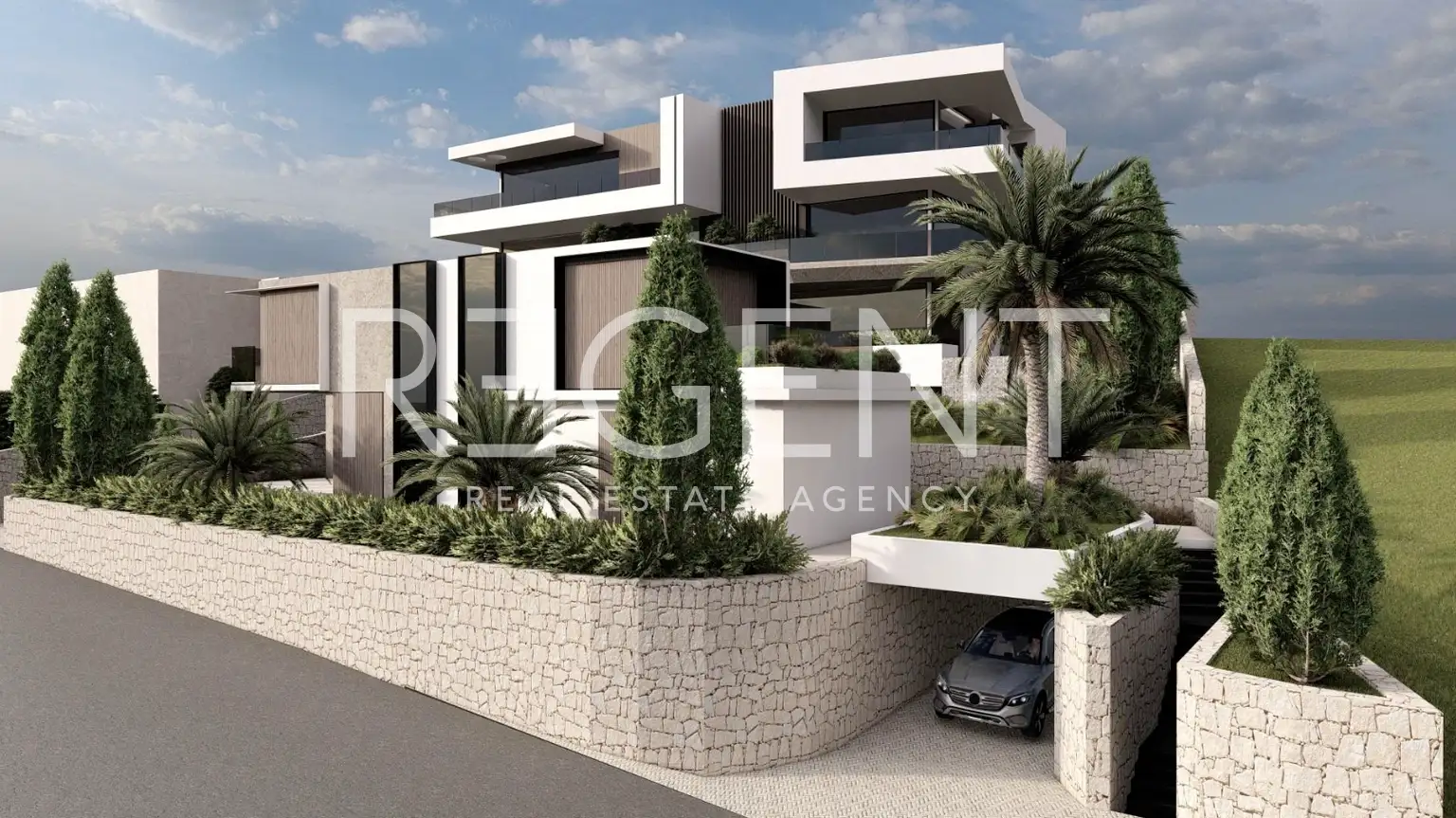 Stanovanje 112,25 m², Opatija, Ičići — novogradnja, 3 balkoni, GPM