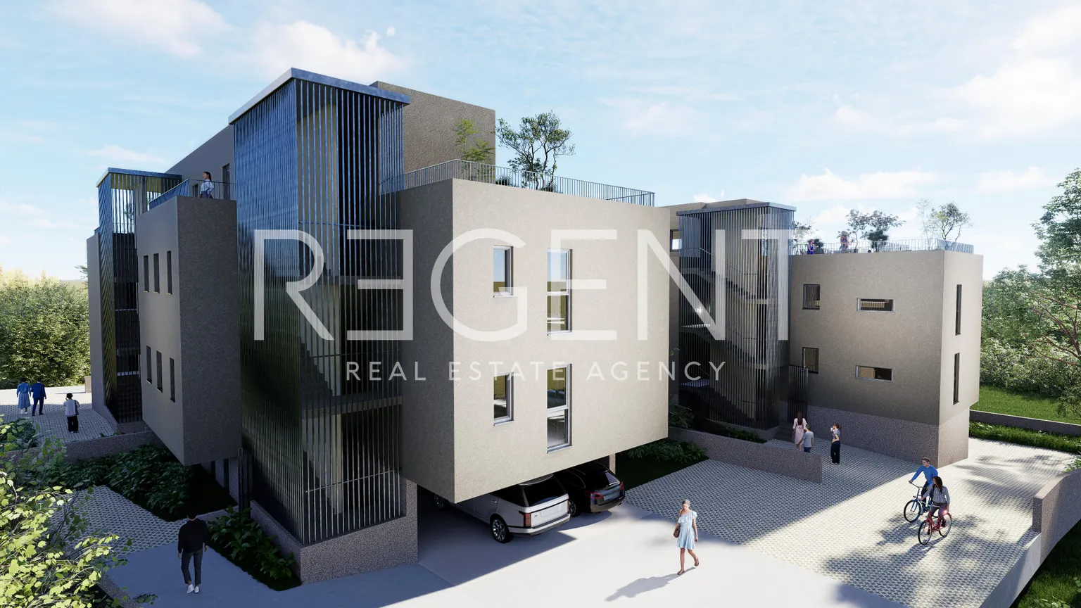 Trogir – Trosoban stan u blizini centra s balkonom 77 m2