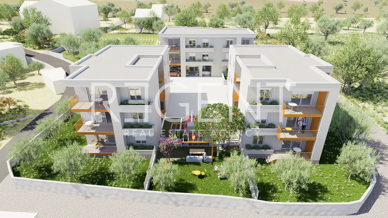 Kaštela, Kaštel Kambelovac - Trosobni stan s terasom 102 m2