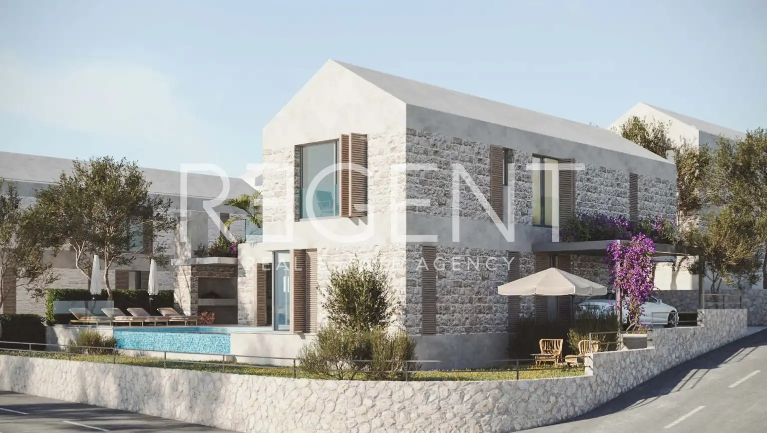 Brač, Supetar – Kompleks luksuznih vila u nizu