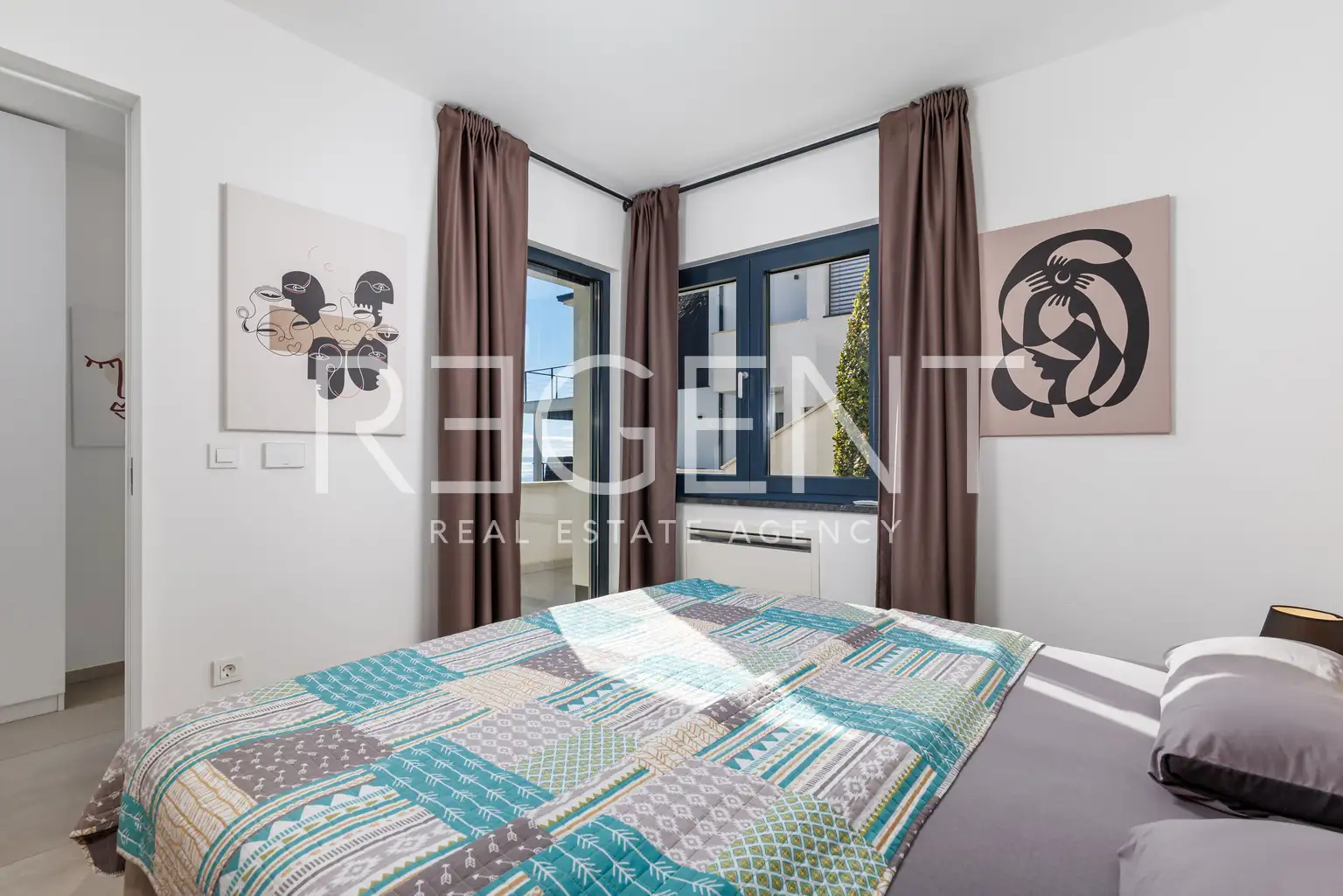 Stan 130 m², pogled na more, terasa i bazen – Opatija, Lovran