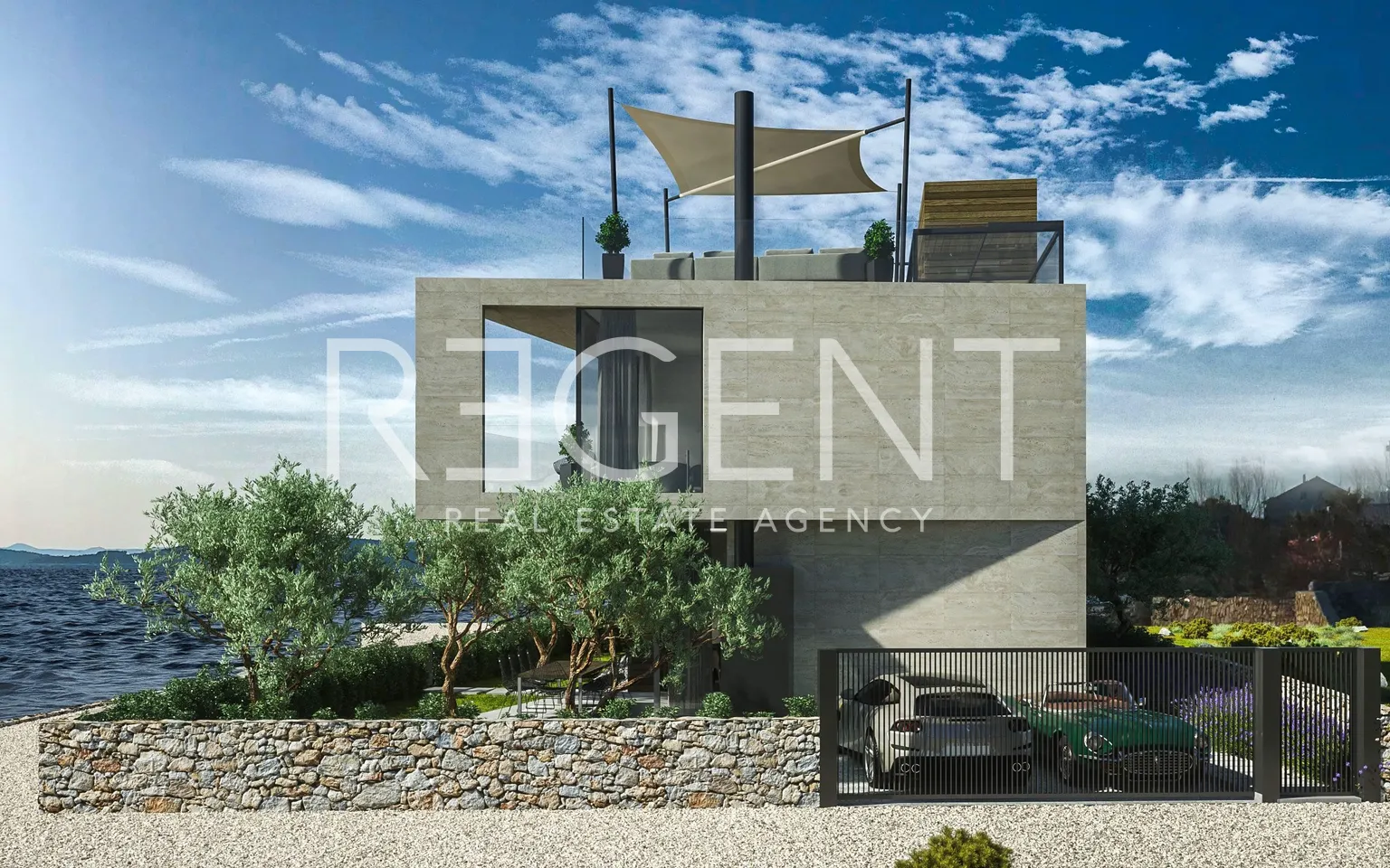 Sukošan – Luxusní moderní vila s bazénem 441 m2