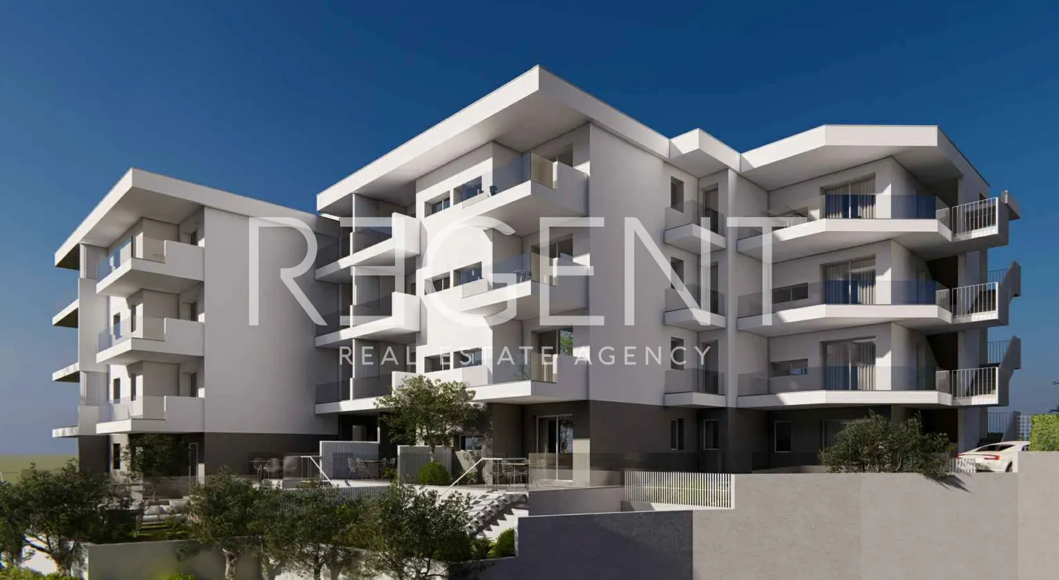 Trogir, Seget Donji – Dwupokojowe mieszkanie z balkonem 52 m2, nowa inwestycja