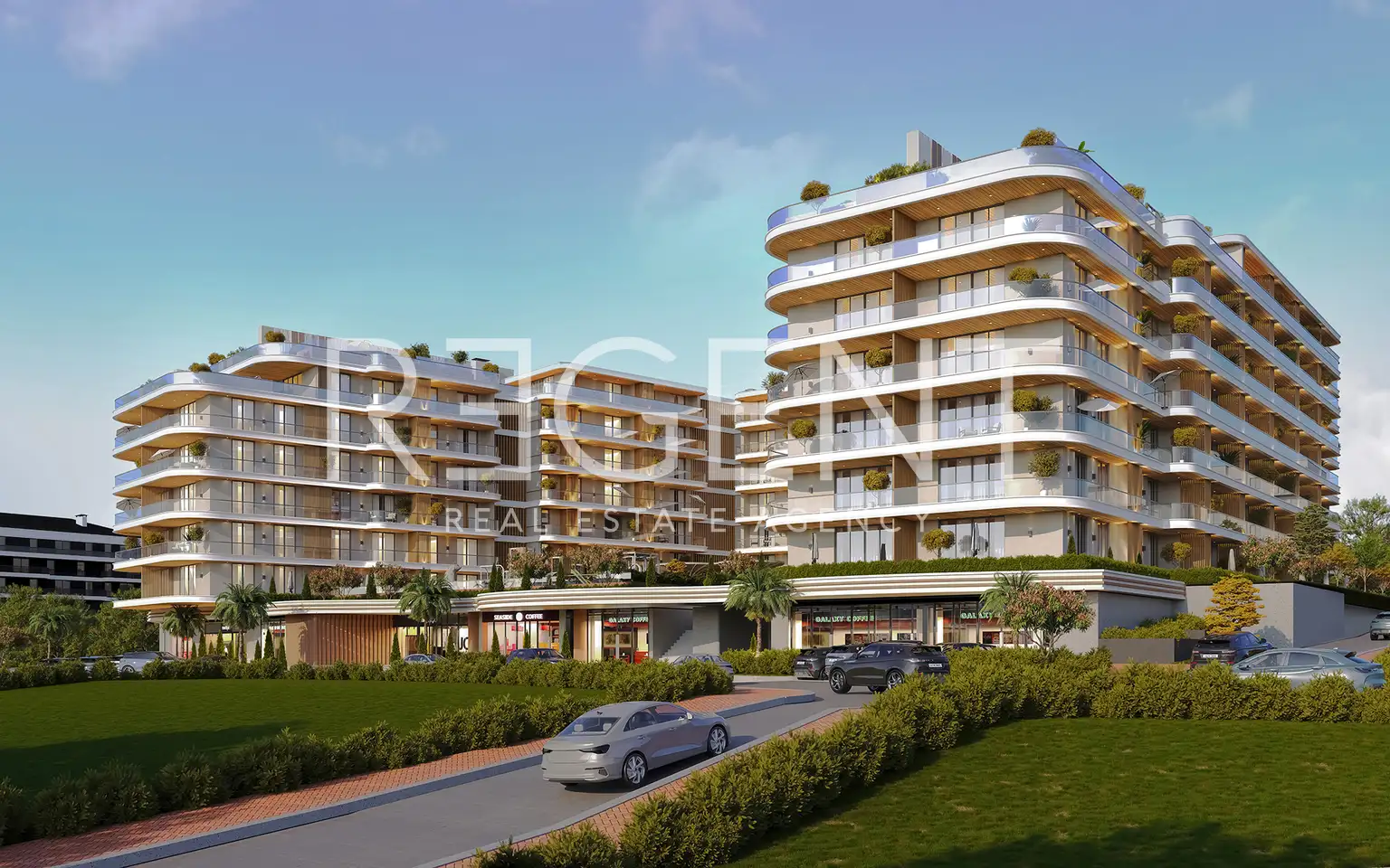 Zadar, Červené domy - Luxusní dvoupokojový byt 63 m2 novostavba