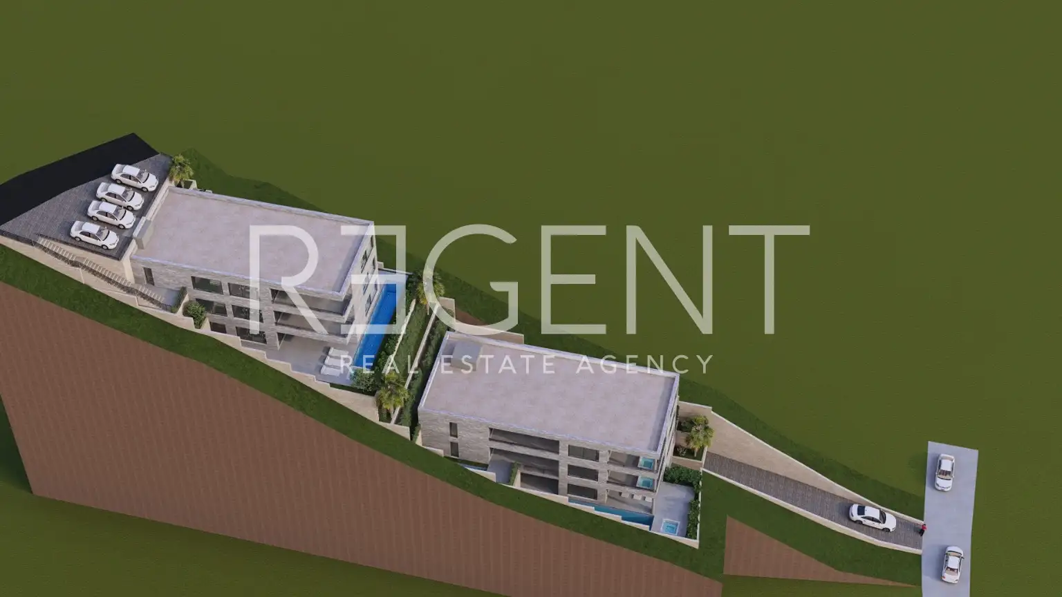 Brela - Građevinsko zemljište sa projektom