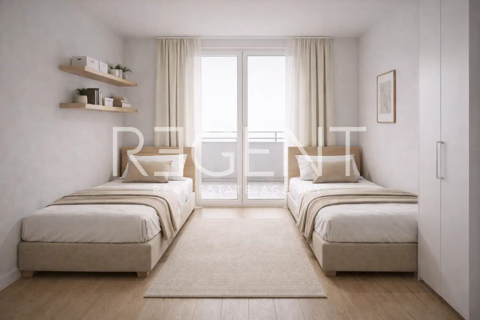 Makarska, Zelenka - trosoban stan u novogradnji s velikim balkonom