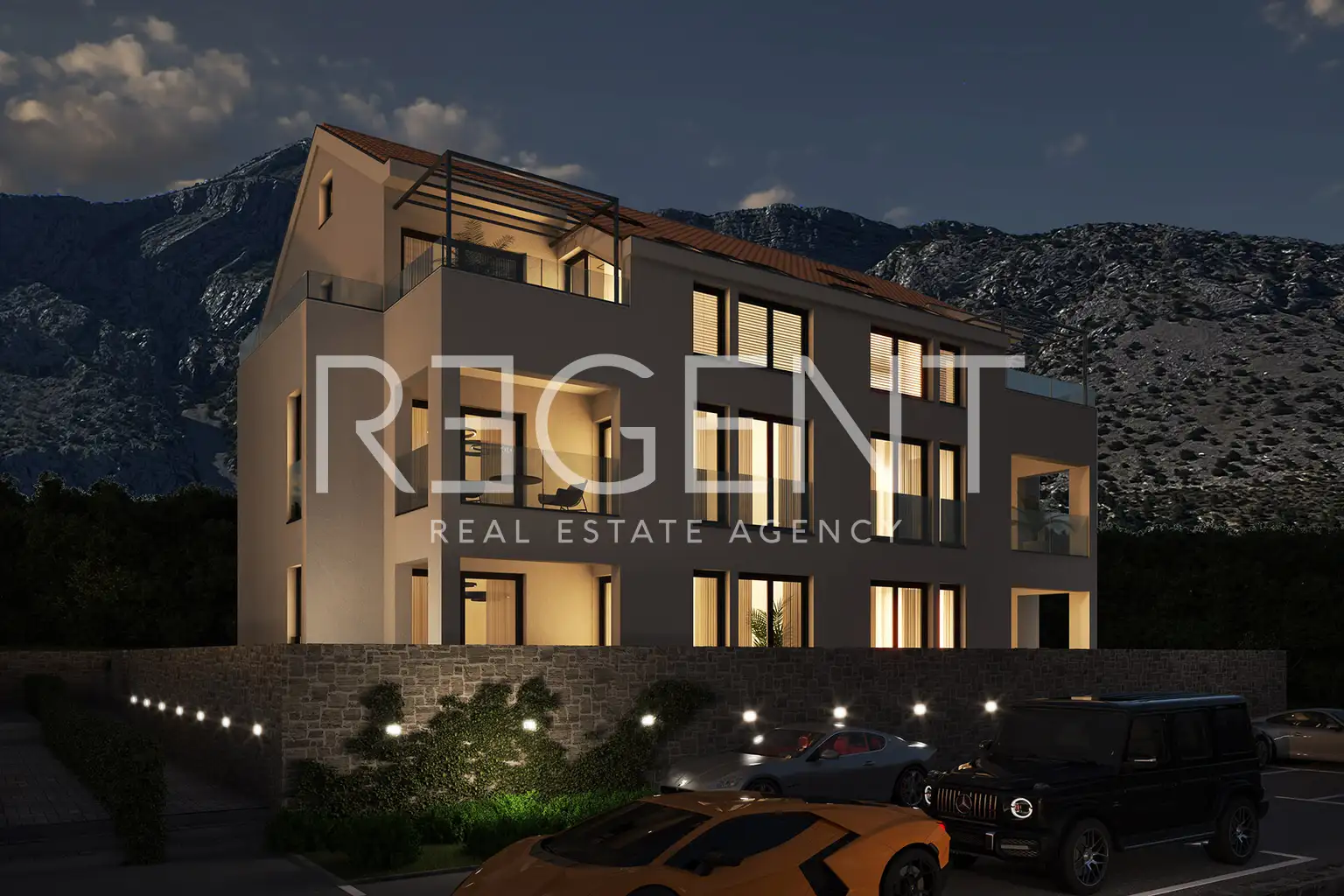 Pelješac, Orebić - Dvoupokojový apartmán s loggií a terasou