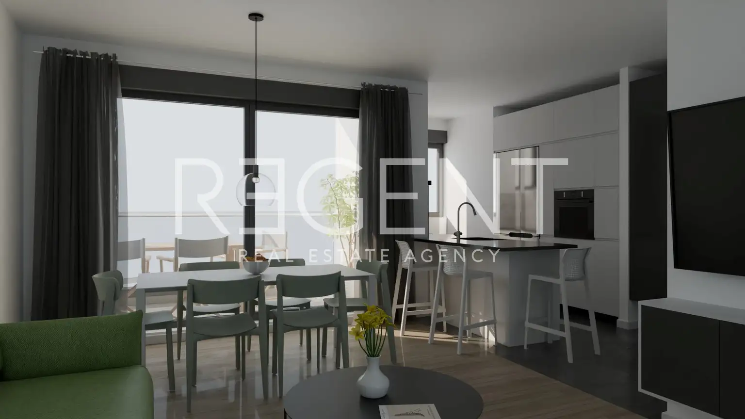 Solin, Mravince - Trosoban stan s balkonom i pogledom na more