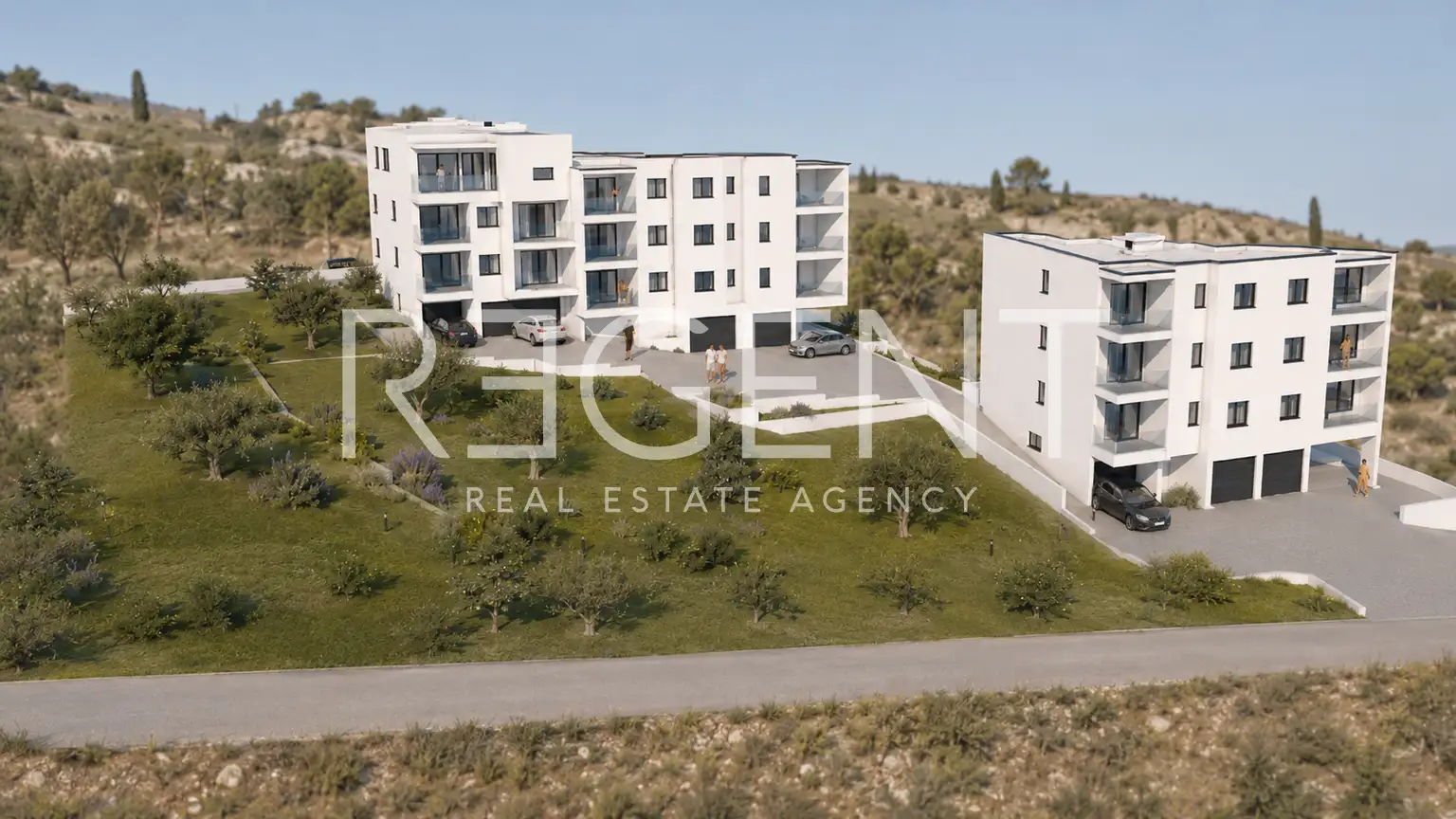 Stan 53 m², Makarska, širi centar - 1 SS, pogled na more
