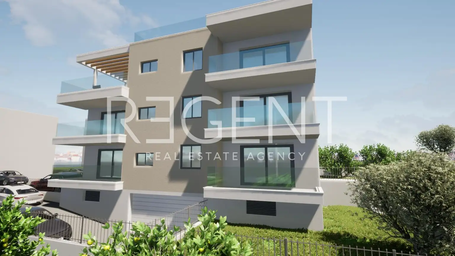 Trogir, Okrug Gornji - Trojizbový apartmán s výhľadom na more