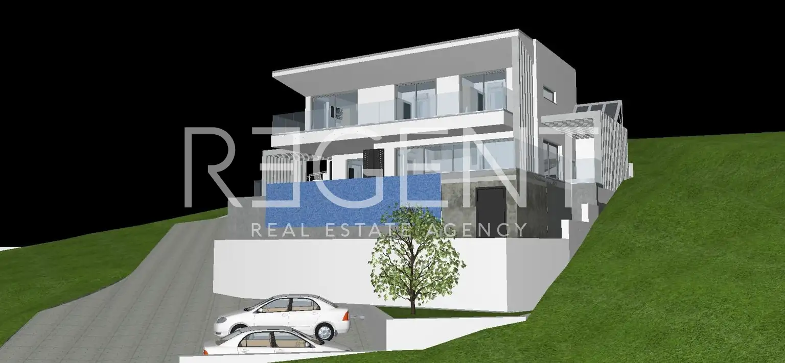 Dugi Rat – građevinska zemljišta s projektima modernih vila i pogledom