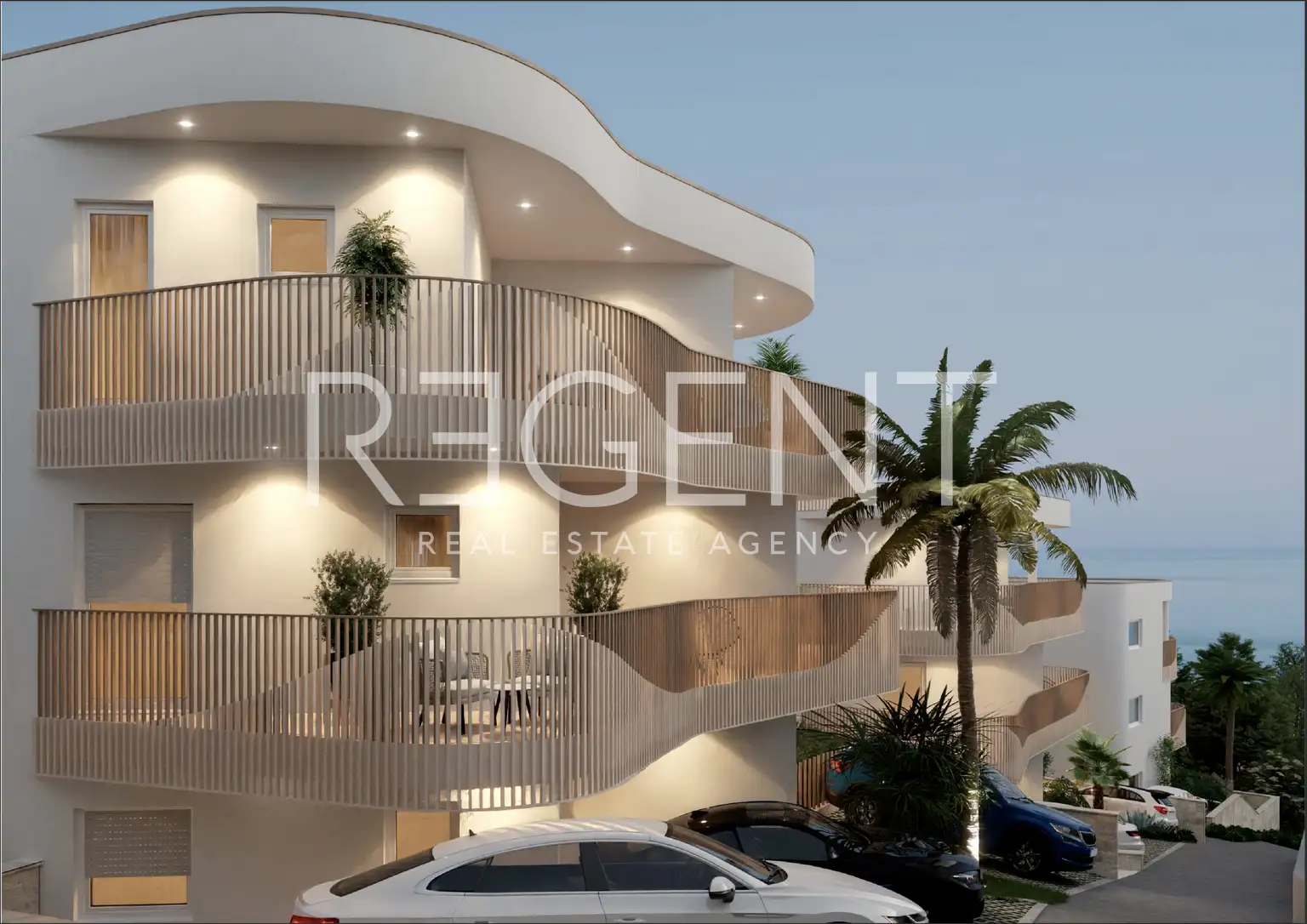 Rogoznica - Moderne Zwei-Zimmer-Wohnung mit Meerblick