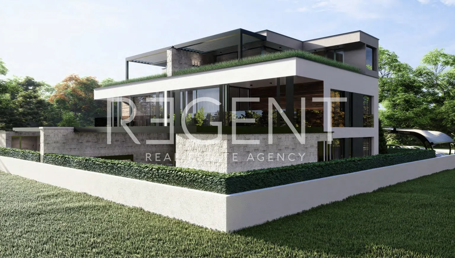 Istra, Vabriga - Luksuzan trosoban stan s bazenom i vrtom 119 m2