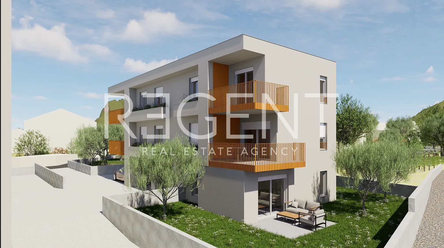 Kaštela, Kaštel Kambelovac - Trosobni stan s terasom 102 m2