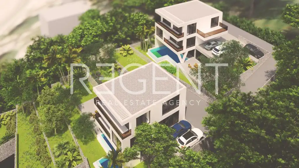 Omiš, Lokva Rogoznica - Moderna villa in costruzione con vista mare 277 m2
