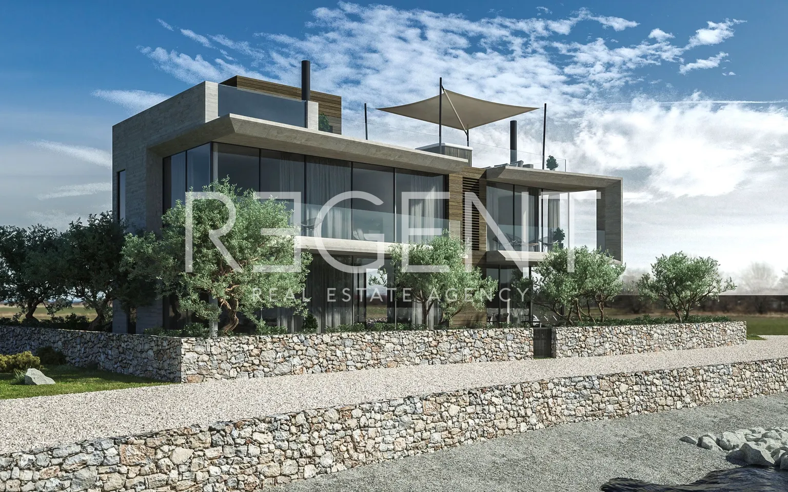 Sukošan – Luxusní moderní vila s bazénem 441 m2