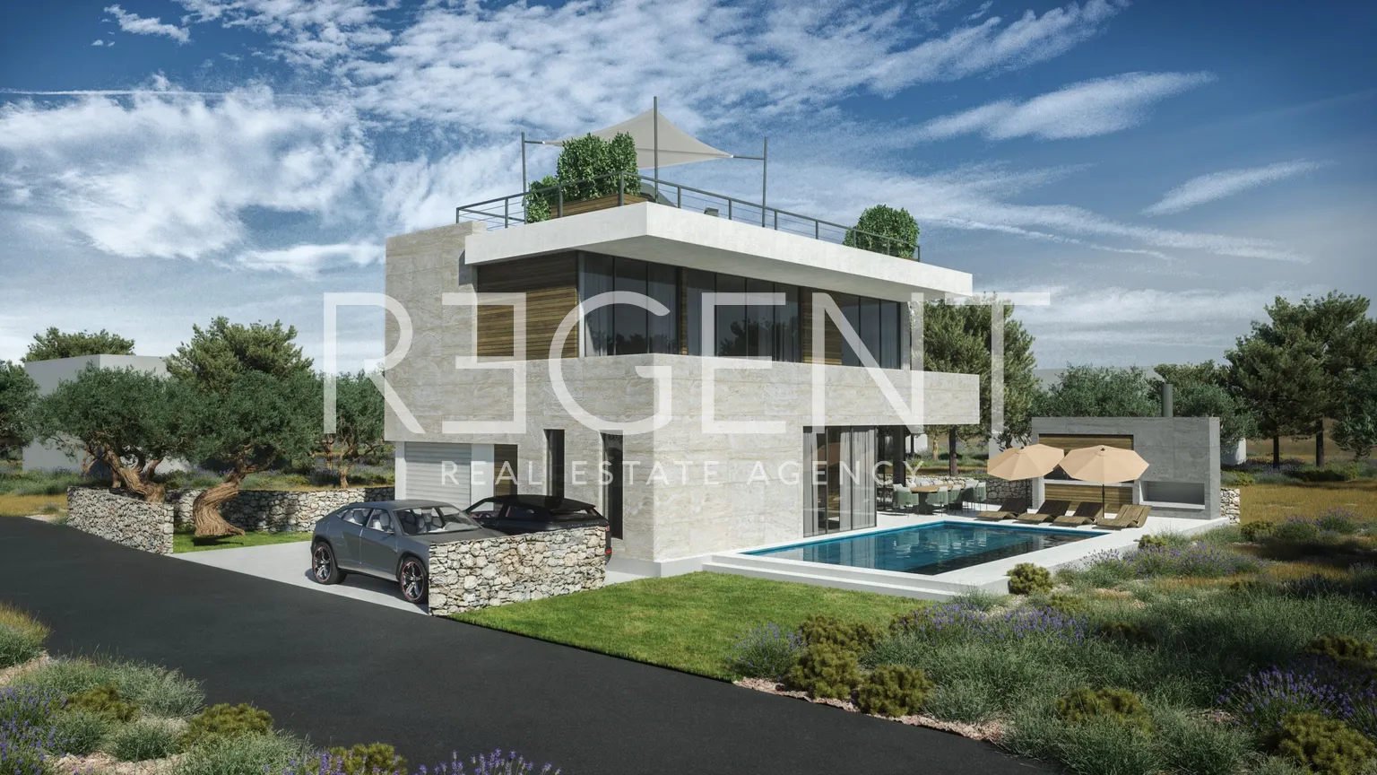 Sukošan – Luksuzna moderna vila s bazenom 411 m2