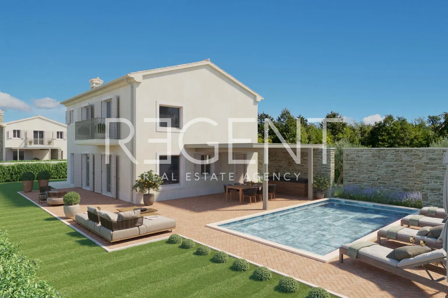 Istra, Višnjan - Prekrasna vila u luksuznom naselju 155 m2